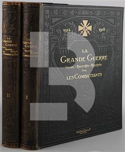 1914-1918 La Grande Guerre Vecue Racontee Illustree par les Combattants (2 cilt)