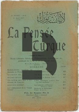 La Pensee Turque - Annee 1 - No 8 - 1917