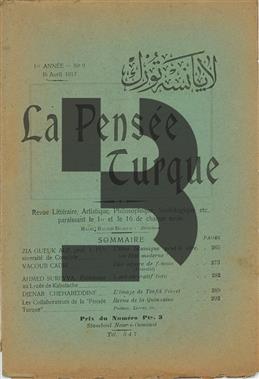 La Pensee Turque - Annee 1 - No 9 - 1917