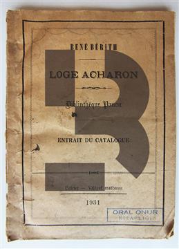 Loge Acharon Bibliotheque Danon 