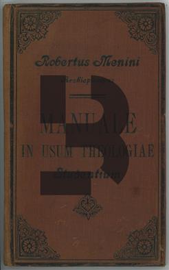 Manuale Depromptum Ex Institutionibus Theologiae Theoreticae Sue Dogmatico-Polemicae