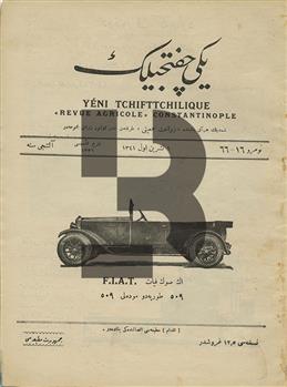 Yeni Çiftçilik Mecmuası = Yeni Tchifttchilique Revue Agricole (Sayı 16-66, 1 Teşrinevvel 1341)